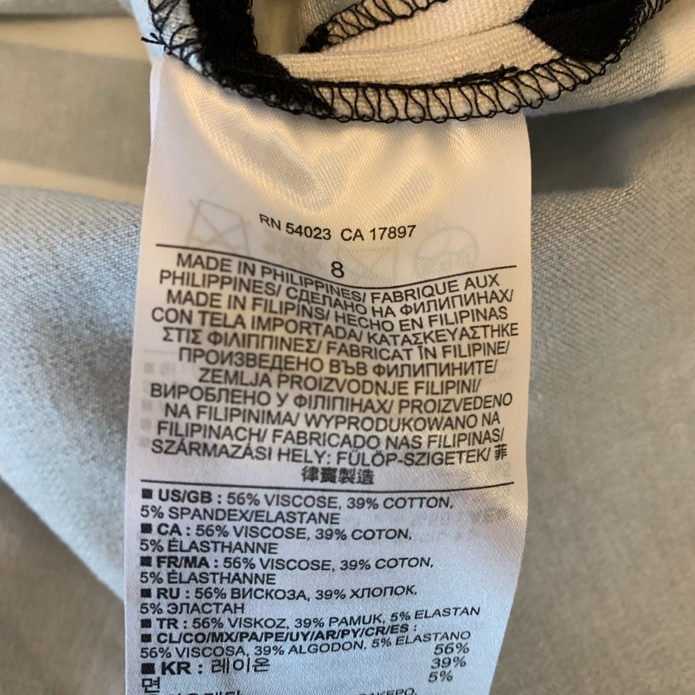 Banana Republic Tatum Linen Black and White Dress - Picture 5 of 5